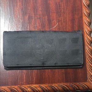 Black Wallet with Subtle Logo